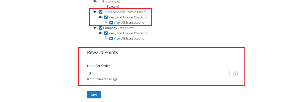 Company User Permissions | Reward Points and Company Accounts for Magento 2