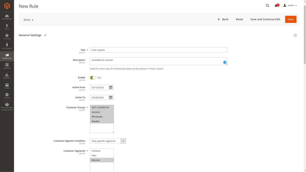 general settings of Add Free Product to Cart fr Magento 2