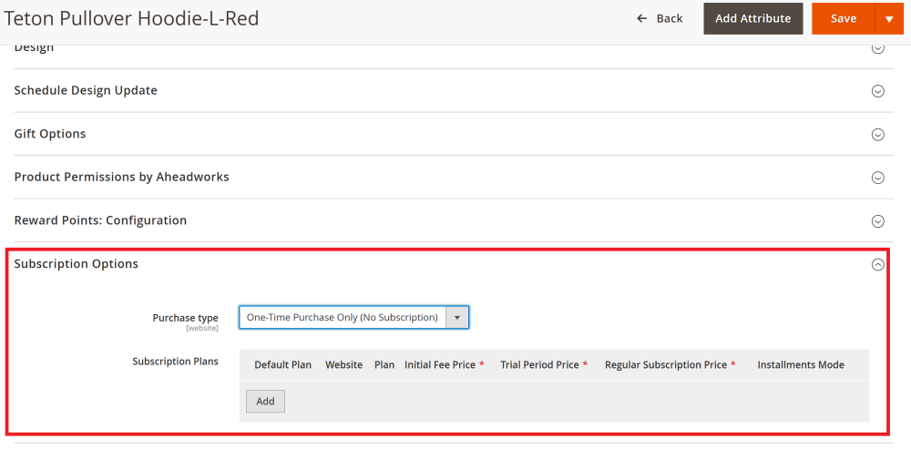 Child Product Subscription Section | Advanced Subscription Products for Magento 2