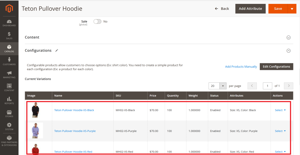 Parent Page Configurations Section | Advanced Subscription Products for Magento 2