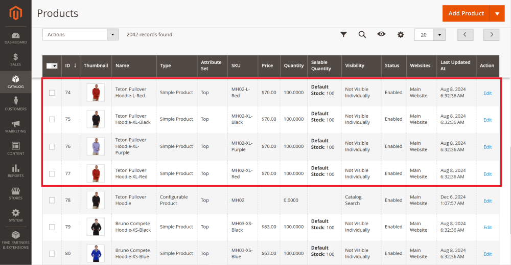 Child Products in the Grid | Advanced Subscription Products for Magento 2 