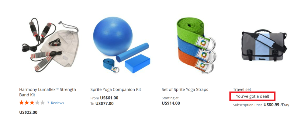 Promo text next to price | Add Free Product to Cart and Simple Bundle Product for Magento 2