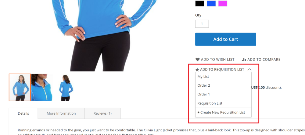Company Admin requisition lists view | Company Accounts and Requisition List for Magento 2