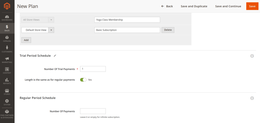 Trial Period Schedule | Advanced Subscription Products for Magento 2