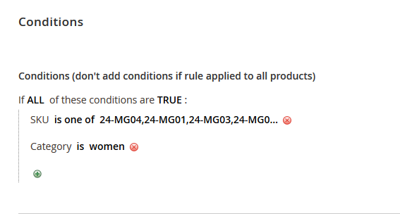 hide price conditions
