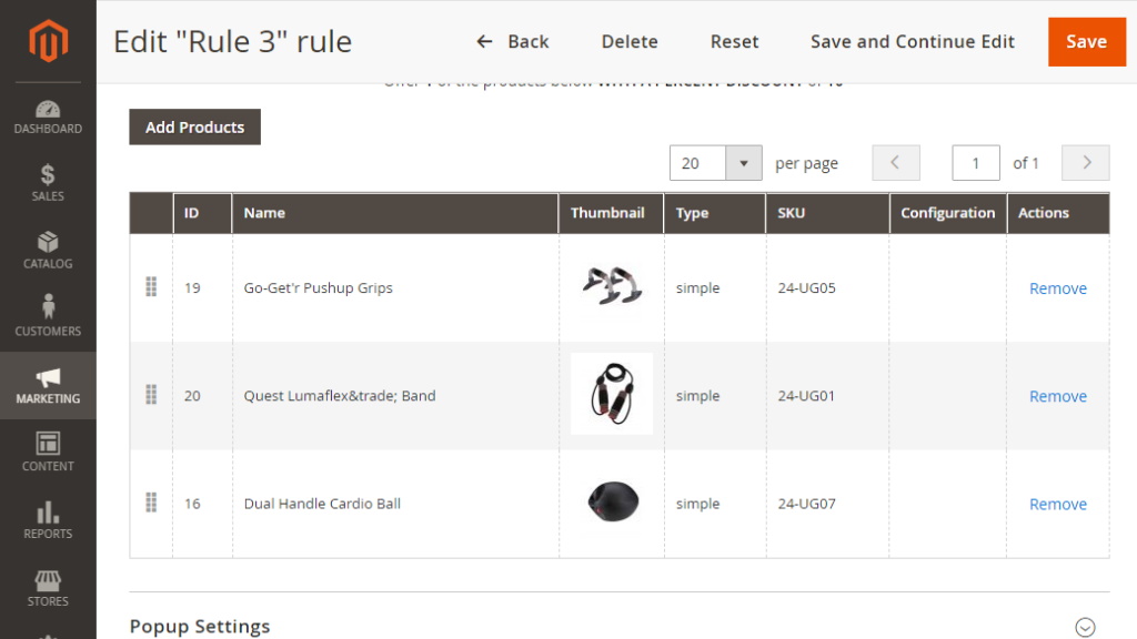 Rule Settings | Add Free Product to Cart for Magento 2