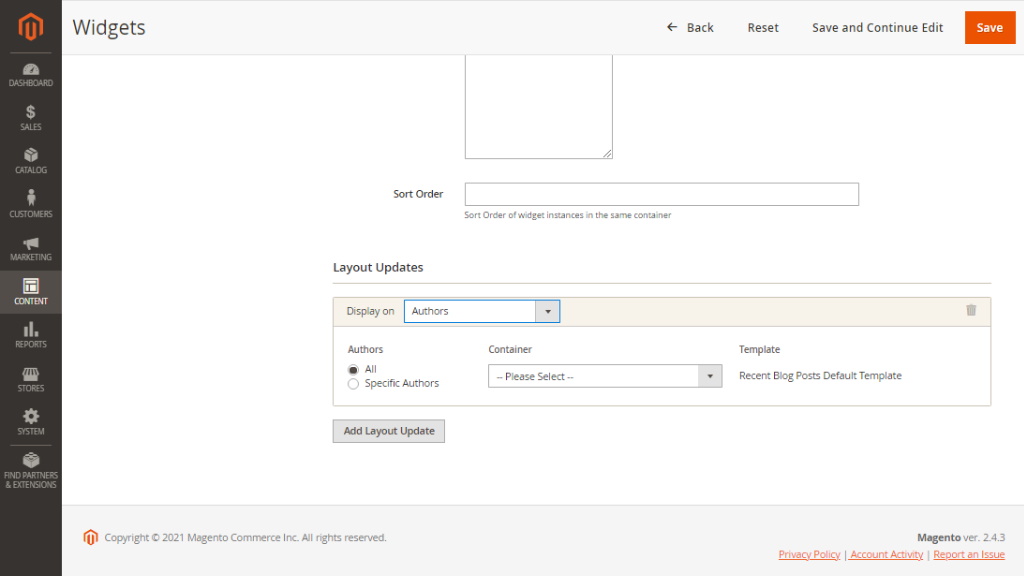 Author | Blog for Magento 2