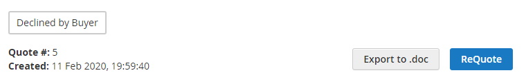 Declined by Buyer | Cart to Quote for Magento 2