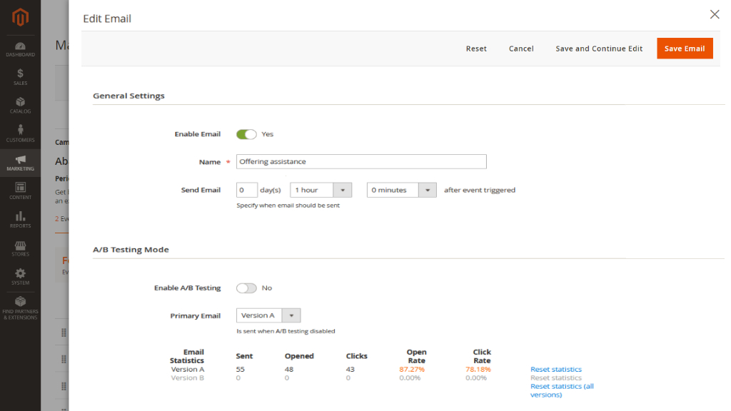 Manage Events&nbsp;| Follow Up Email for Magento 2