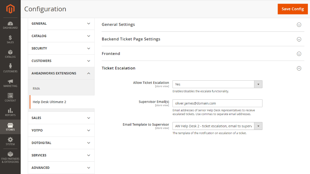 Ticket Escalation | Help Desk Ultimate for Magento 2