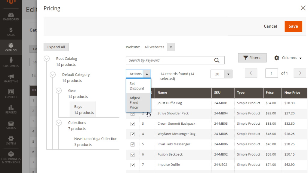 Configure Pricing | Private Catalogs for Magento 2