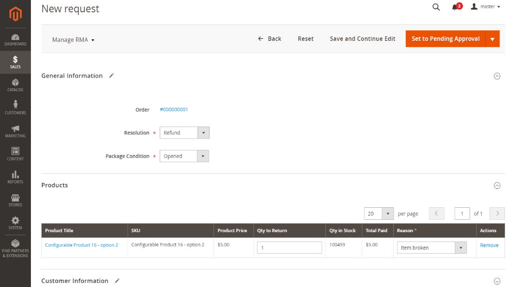 | RMA for Magento 2