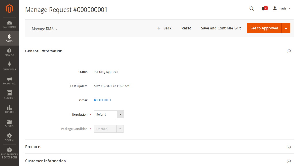 Manage RMA | RMA for Magento 2