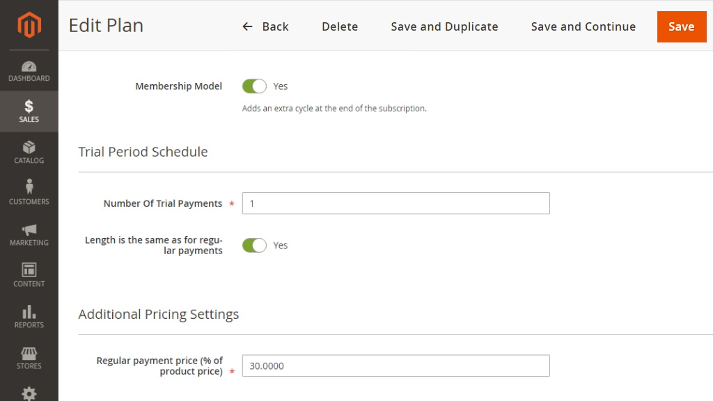 Trial Period Schedule | Advanced Subscription Products for Magento 2