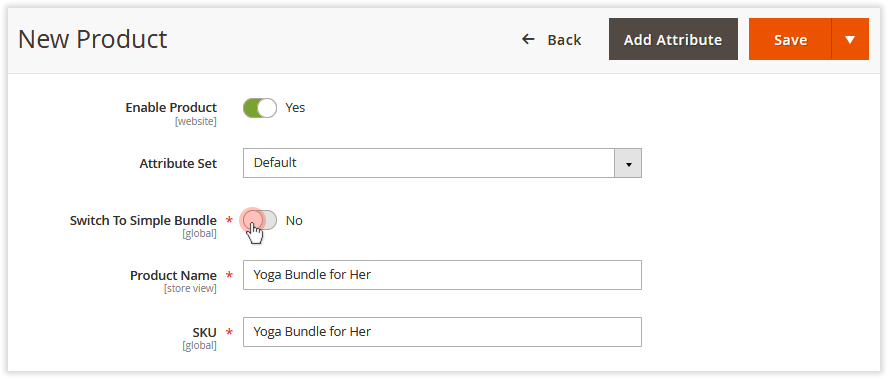 Configuring a Simple Bundle | Simple Bundle Product for Magento 2