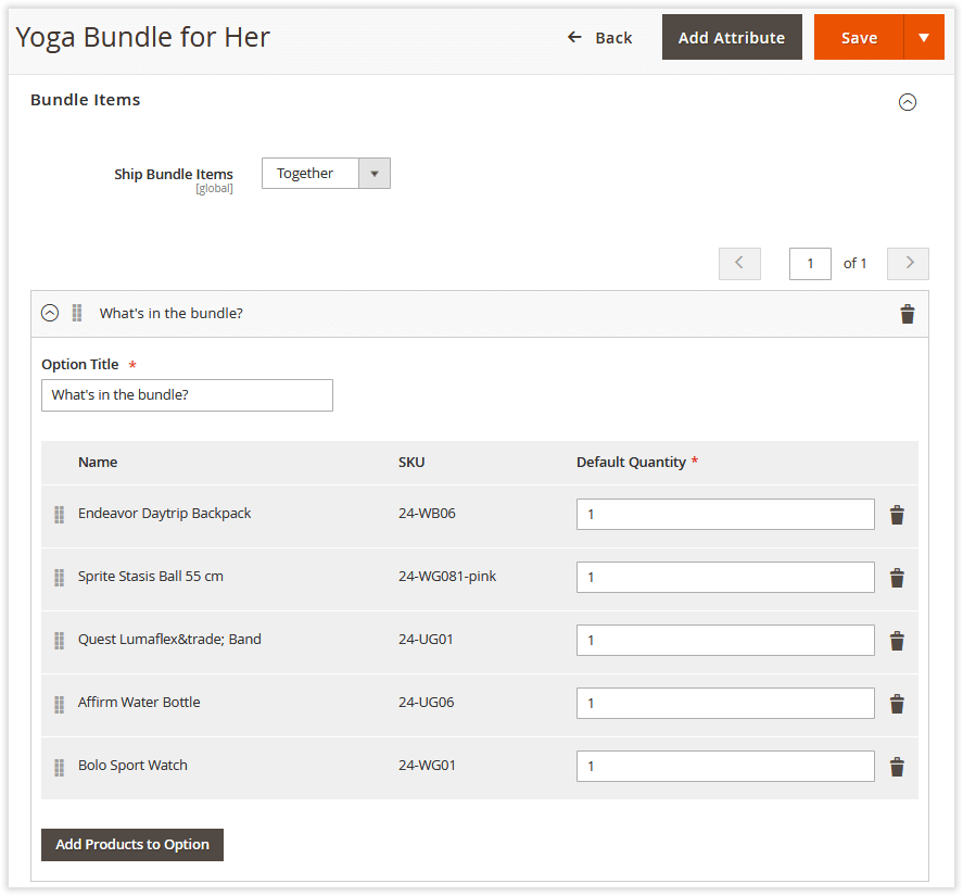 Configuring a Simple Bundle | Simple Bundle Product for Magento 2