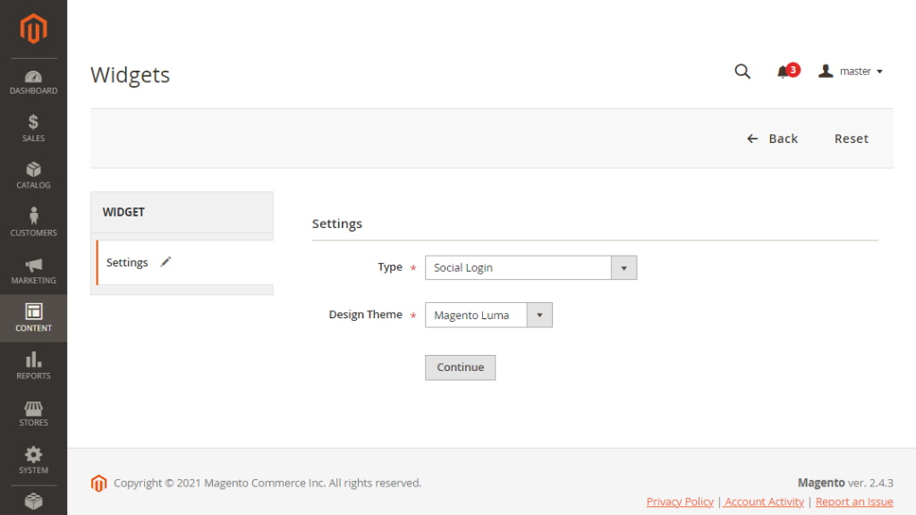 Adding a Social Login Widget | Social Login for Magento 2
