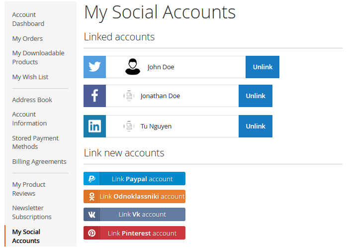 Buildify for Magento 2. Social Media buttons