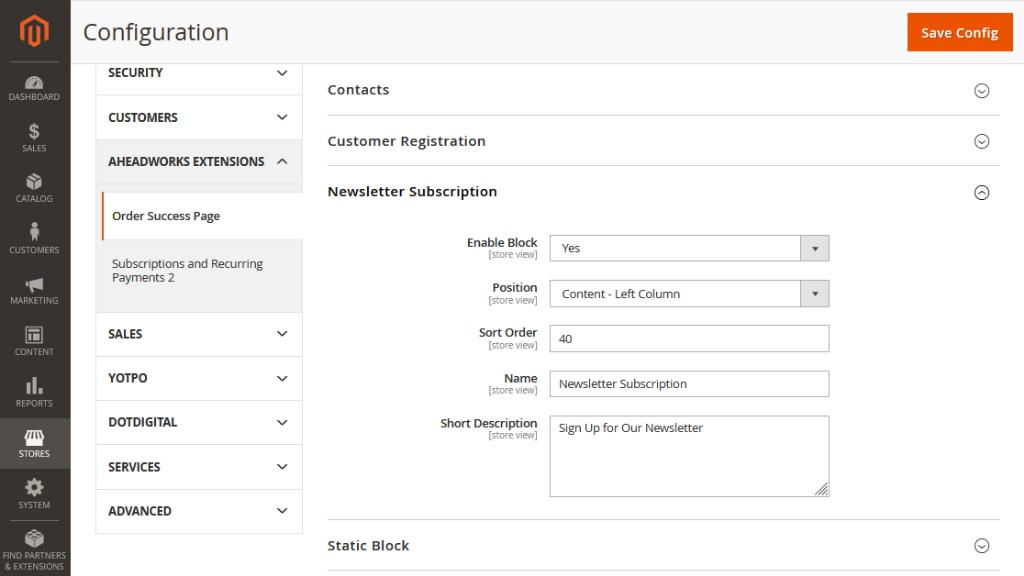 Newsletter Subscription | Order Success Page for Magento 2
