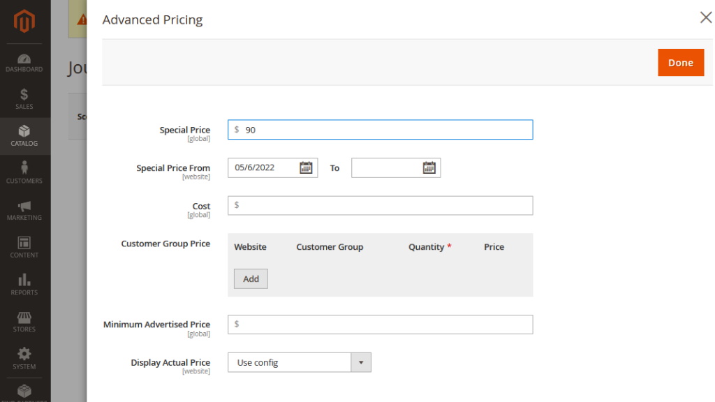 Recalculation of Totals / Advanced Subscription Products