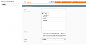 Category Information Page