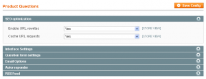 Product Questions Configuration Product Questions Configuration