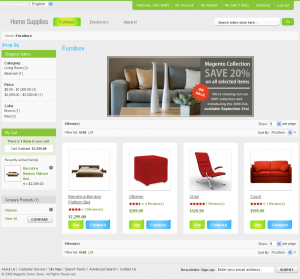 Category Page Category page of Home Supplies