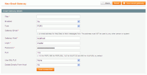 New Email Gateway