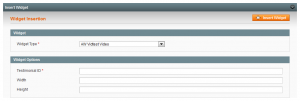Widget Insertion