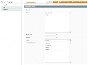 Campaign Configurations