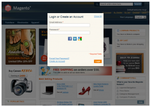 Login Pop-Up Window Login Pop-Up Window