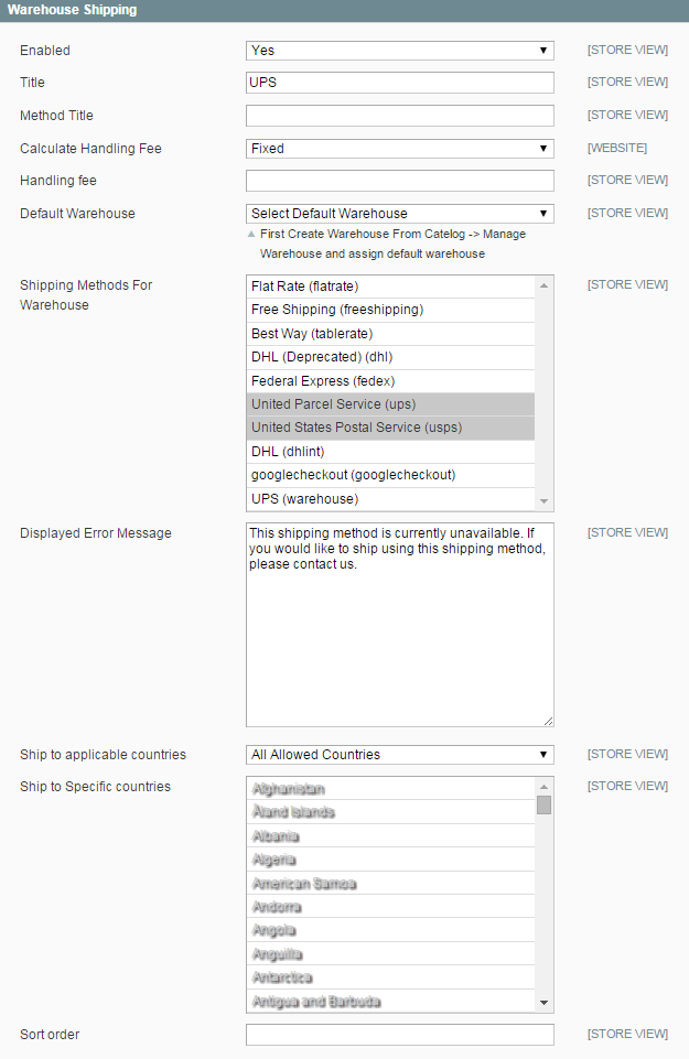 Extension Configuration Extension Configuration