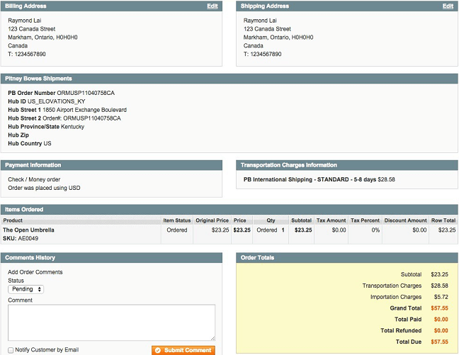 Magento International Shipping Orders Magento International Shipping Orders