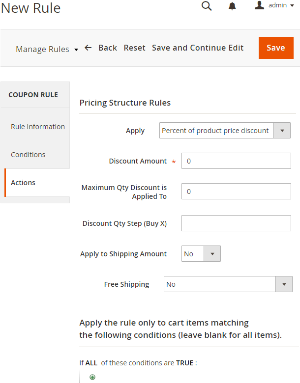 New Rules Creation