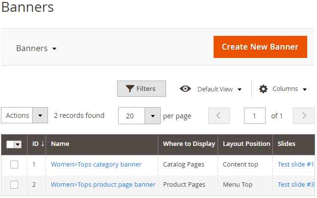 Banners Grid Banners Grid