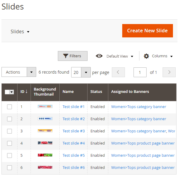 Slides Grid Slides Grid