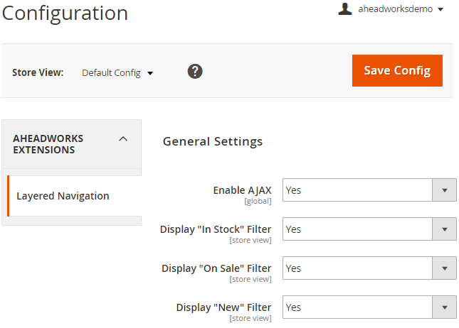 Enable AJAX Option