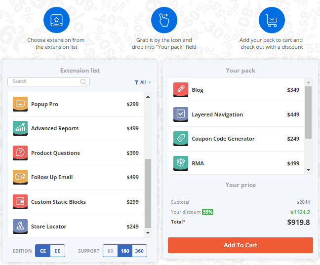 Magento 2 Pack Builder: Get Up to 55% OFF