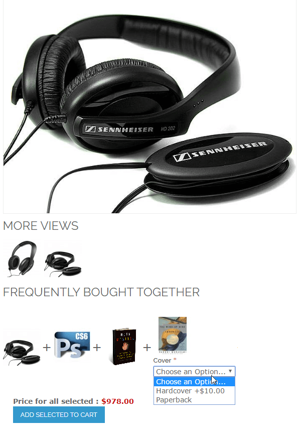 Configurable Products in the Frequently Bought Together Section Configurable Products in the Frequently Bought Together Section