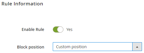 Custom Position Option Custom Position Option