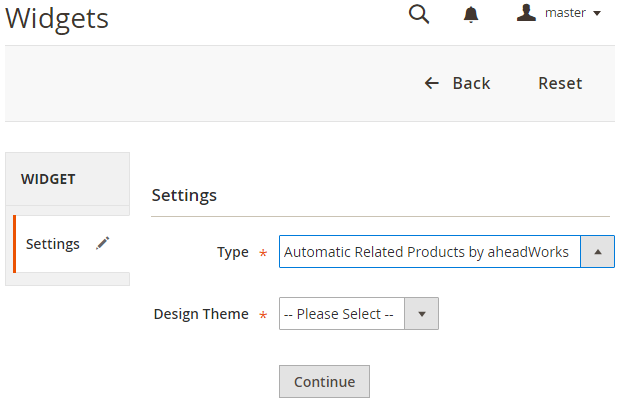 Automatic Related Products by Aheadworks Widget Type Automatic Related Products by Aheadworks Widget Type