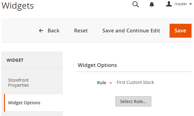 Related Products Rule as a Widget Option Related Products Rule as a Widget Option