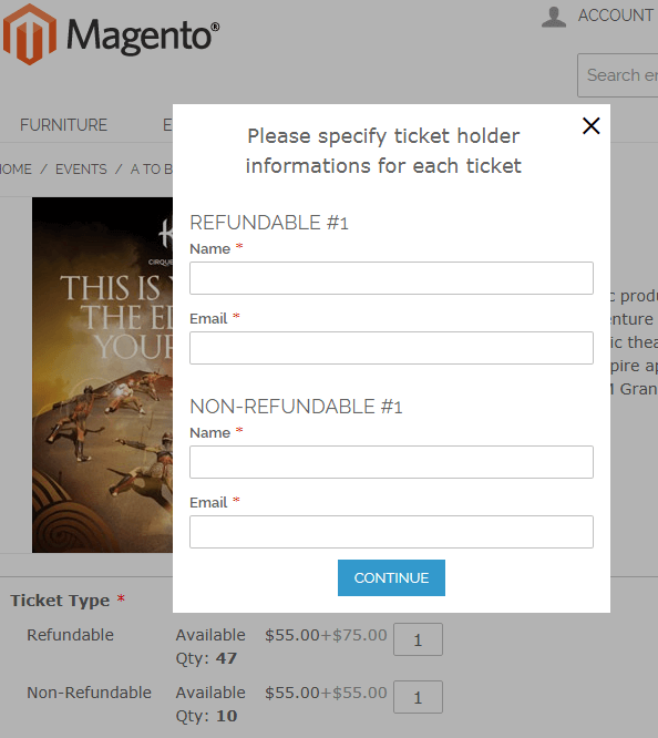Ticket Personalization Fields Ticket Personalization Fields