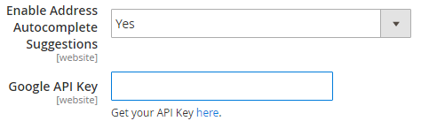 Address Autocomplete Suggestions Functionality