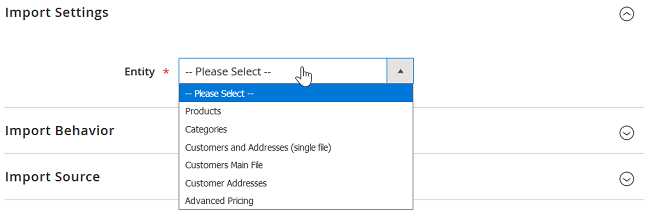 Import Settings