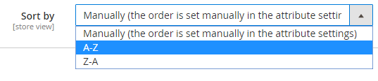 Sort by Option