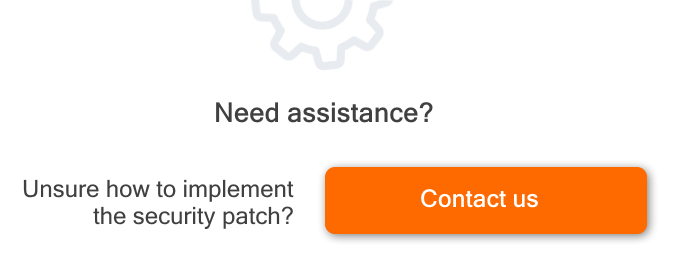 Assitance with security patch