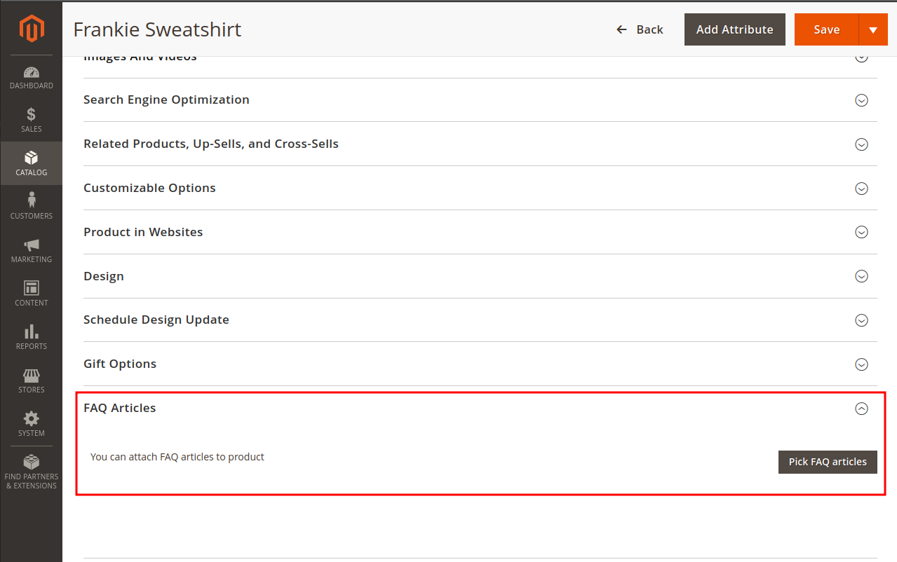add faq to product Magento 2