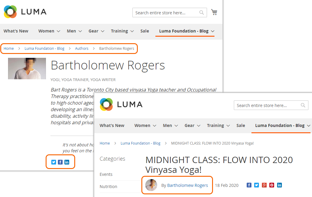 Magento 2 Blog Authors Badge