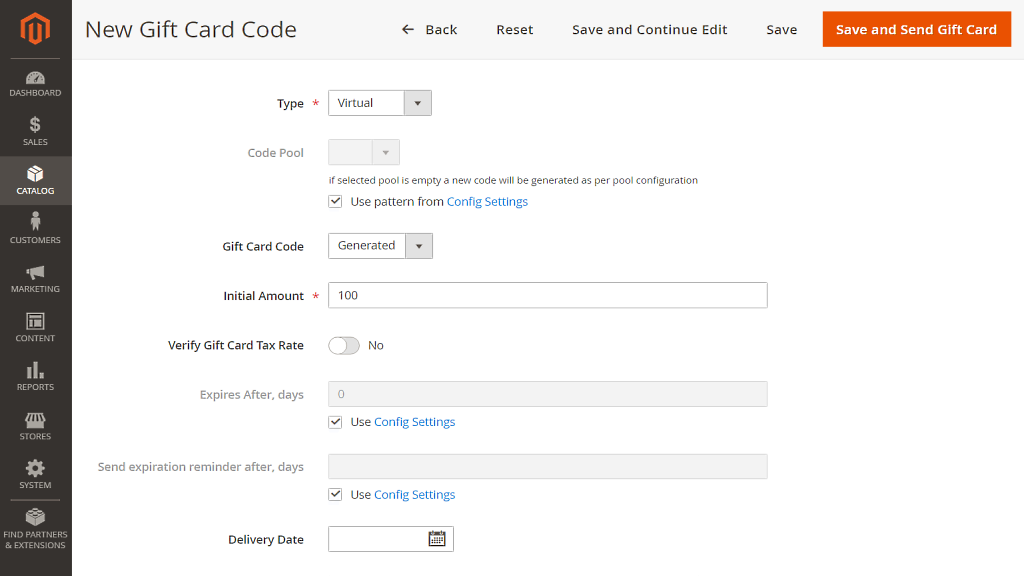 Delivery date | Gift Cart for Magento 2